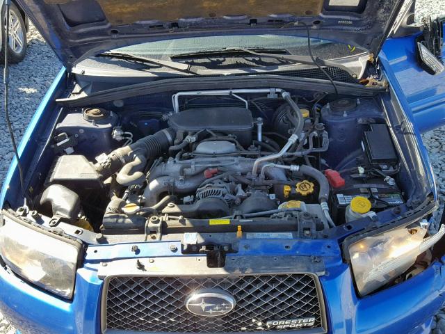 JF1SG66608H726205 - 2008 SUBARU FORESTER S BLUE photo 7