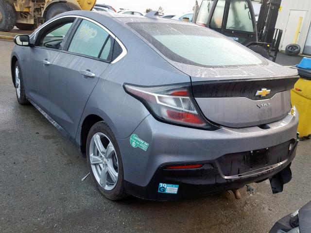 1G1RC6S52JU112604 - 2018 CHEVROLET VOLT LT GRAY photo 3