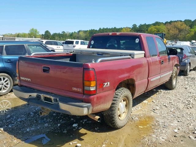 2GTEK19T941273192 - 2004 GMC NEW SIERRA RED photo 4