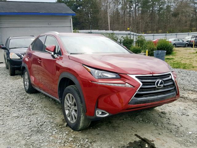 JTJYARBZ8G2040192 - 2016 LEXUS NX 200T RED photo 1