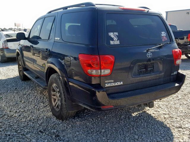 5TDZT38A05S259816 - 2005 TOYOTA SEQUOIA LI BLACK photo 3