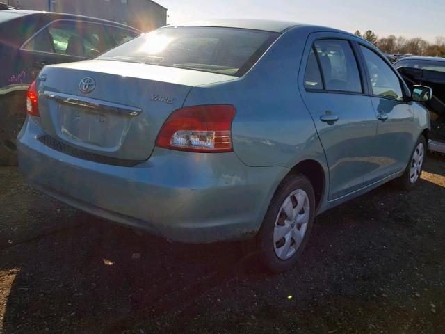 JTDBT903684038058 - 2008 TOYOTA YARIS TEAL photo 4