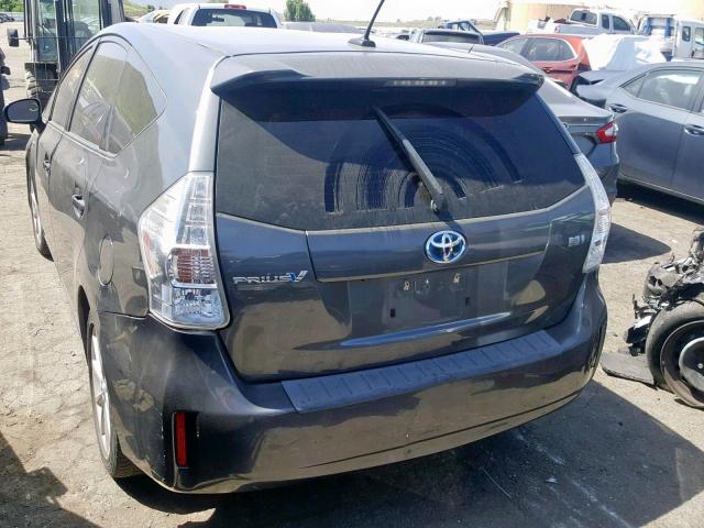 JTDZN3EU4C3137242 - 2012 TOYOTA PRIUS V GRAY photo 3