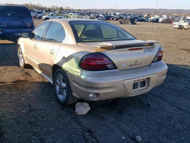 1G2NF52E54M524905 - 2004 PONTIAC GRAND AM S BEIGE photo 3