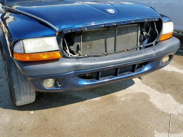 1D7HL38N34S787988 - 2004 DODGE DAKOTA QUA BLUE photo 9