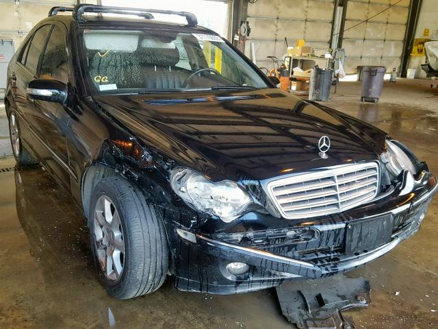 WDBRF92HX7F892759 - 2007 MERCEDES-BENZ C 280 4MAT BLACK photo 1