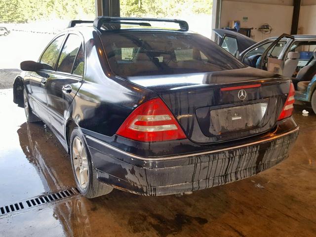 WDBRF92HX7F892759 - 2007 MERCEDES-BENZ C 280 4MAT BLACK photo 3