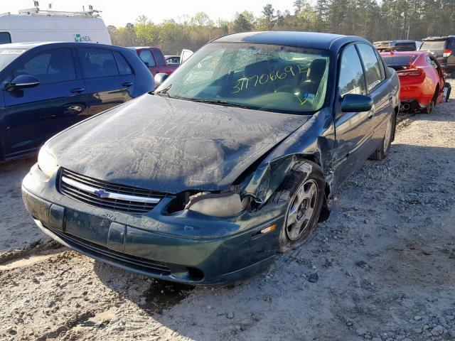 1G1NE52J616225945 - 2001 CHEVROLET MALIBU LS GREEN photo 2