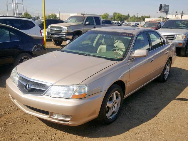 19UUA56672A021014 - 2002 ACURA 3.2TL GOLD photo 2