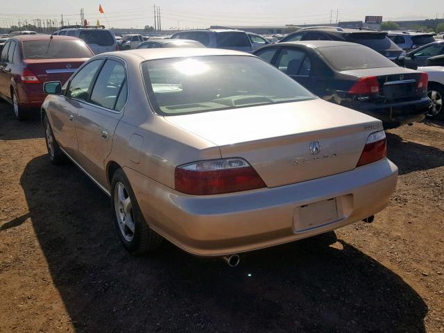 19UUA56672A021014 - 2002 ACURA 3.2TL GOLD photo 3