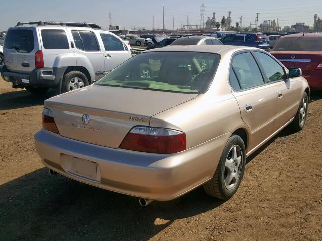 19UUA56672A021014 - 2002 ACURA 3.2TL GOLD photo 4