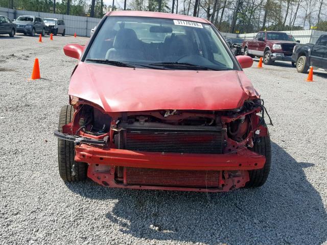 1HGES16465L003234 - 2005 HONDA CIVIC DX RED photo 9