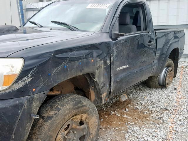 5TEPX42N27Z419150 - 2007 TOYOTA TACOMA BLACK photo 9