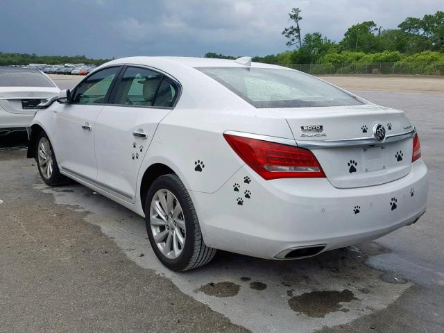 1G4GB5G31GF145346 - 2016 BUICK LACROSSE WHITE photo 3