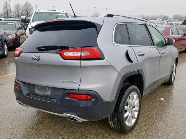 1C4PJLDS9FW584820 - 2015 JEEP CHEROKEE L GRAY photo 4