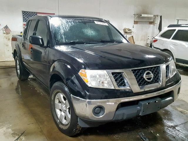 1N6AD0ER0AC430043 - 2010 NISSAN FRONTIER C BLACK photo 1