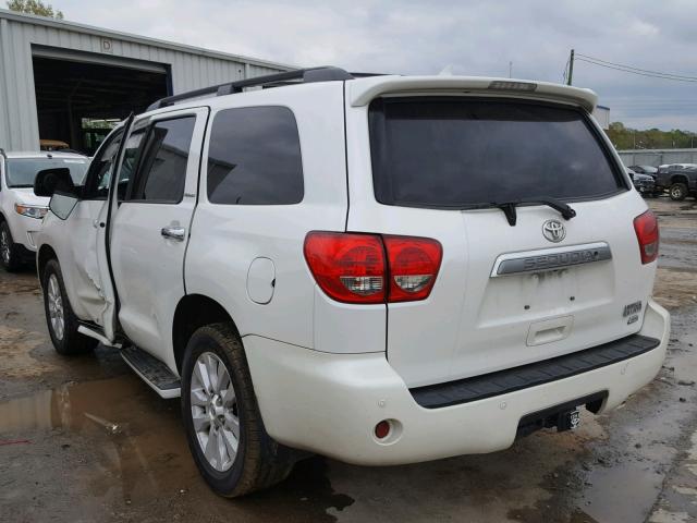 5TDDW5G13DS083955 - 2013 TOYOTA SEQUOIA PL WHITE photo 3