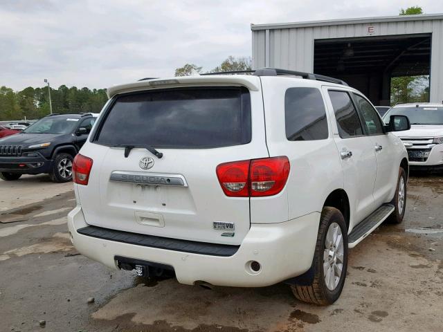 5TDDW5G13DS083955 - 2013 TOYOTA SEQUOIA PL WHITE photo 4