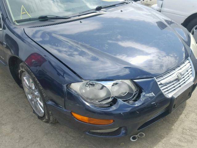 2C3AE66G41H647001 - 2001 CHRYSLER 300M BLUE photo 9