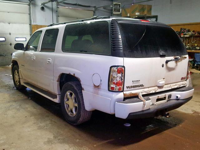 1GKFK66U06J101807 - 2006 GMC YUKON XL D WHITE photo 3