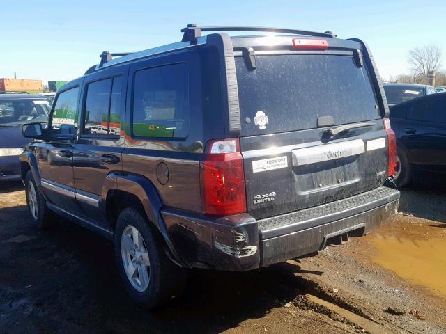 1J8HG58218C244258 - 2008 JEEP COMMANDER BLACK photo 3