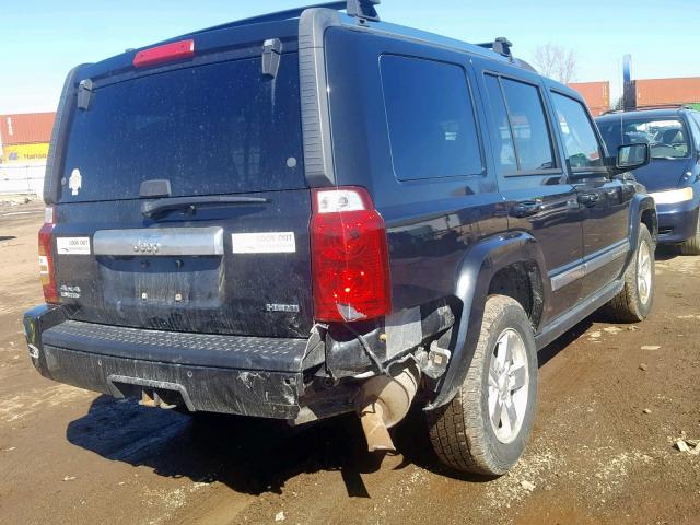 1J8HG58218C244258 - 2008 JEEP COMMANDER BLACK photo 4