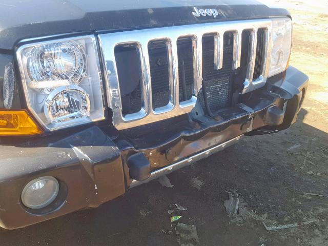 1J8HG58218C244258 - 2008 JEEP COMMANDER BLACK photo 9