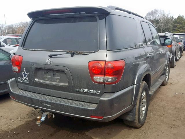 5TDBT48A75S254667 - 2005 TOYOTA SEQUOIA LI GRAY photo 4