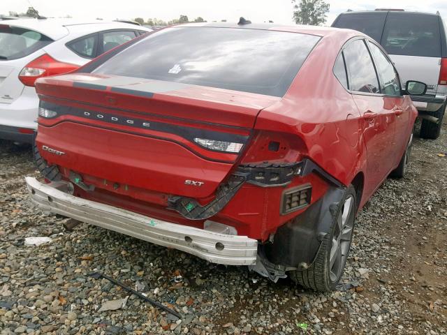 1C3CDFBA8DD310779 - 2013 DODGE DART SXT RED photo 4