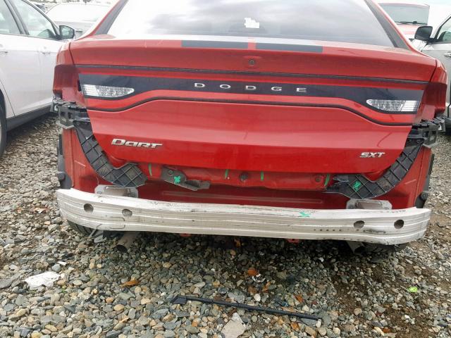 1C3CDFBA8DD310779 - 2013 DODGE DART SXT RED photo 9