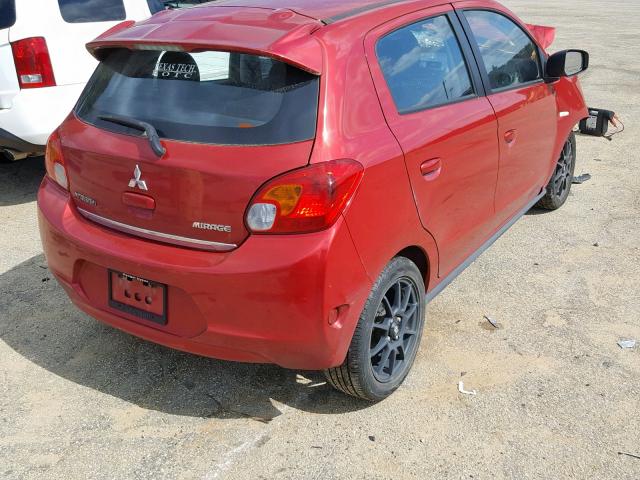 ML32A3HJ5EH025749 - 2014 MITSUBISHI MIRAGE DE RED photo 4