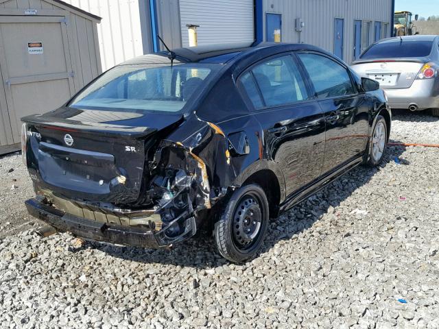 3N1AB6AP5CL609950 - 2012 NISSAN SENTRA 2.0 BLACK photo 4