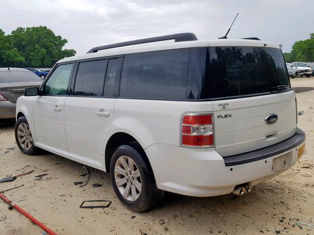 2FMGK5BC6ABA42536 - 2010 FORD FLEX SE WHITE photo 3