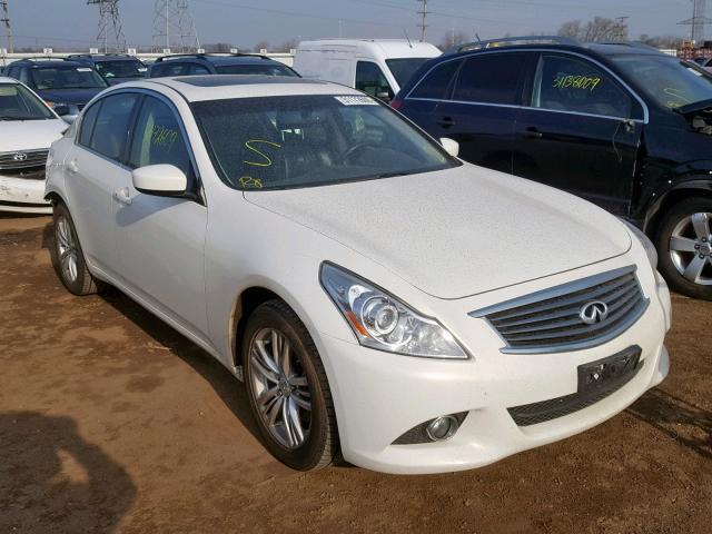 JN1CV6AR8DM754120 - 2013 INFINITI G37 WHITE photo 1