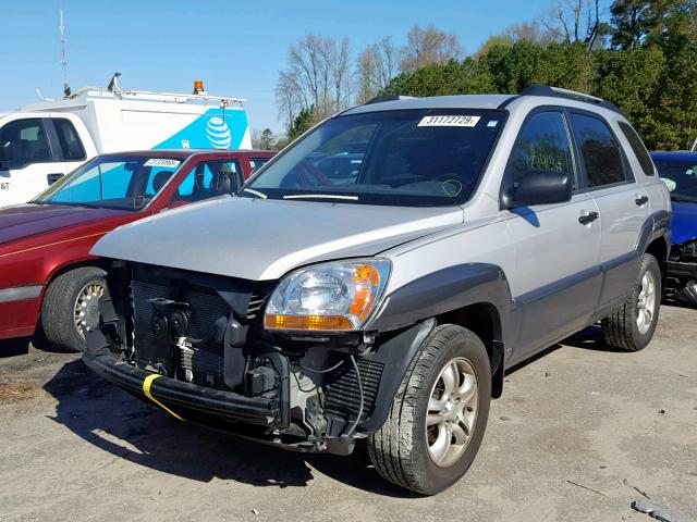 KNDJF723477343950 - 2007 KIA SPORTAGE E SILVER photo 2