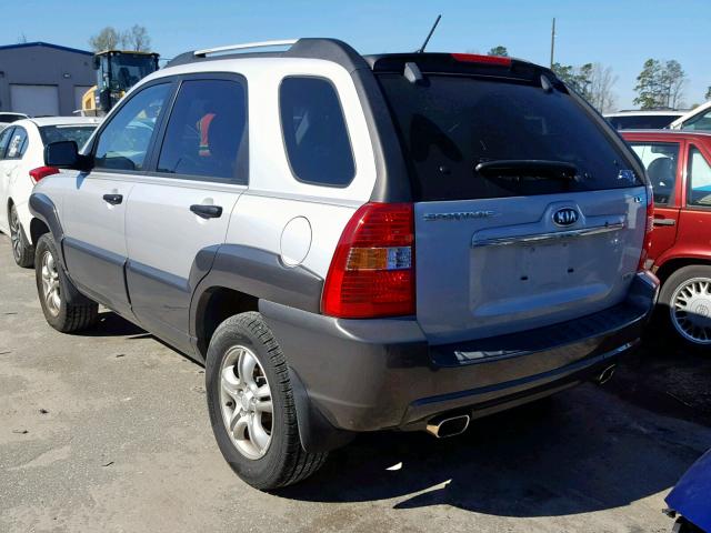 KNDJF723477343950 - 2007 KIA SPORTAGE E SILVER photo 3