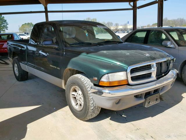 1B7GL22Y6WS612883 - 1998 DODGE DAKOTA GREEN photo 1