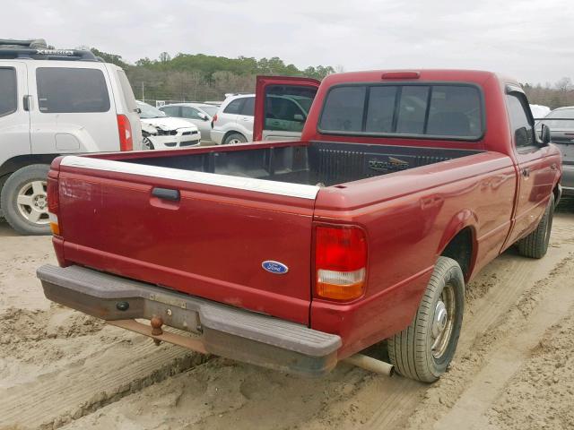 1FTCR10A1STA34189 - 1995 FORD RANGER MAROON photo 3