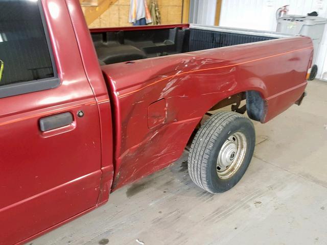 1FTCR10A1STA34189 - 1995 FORD RANGER MAROON photo 9