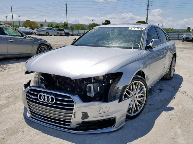 WAUGFAFC6GN048892 - 2016 AUDI A6 PREMIUM SILVER photo 2