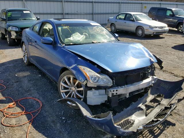 JNKCV64E28M126743 - 2008 INFINITI G37 BASE BLUE photo 1