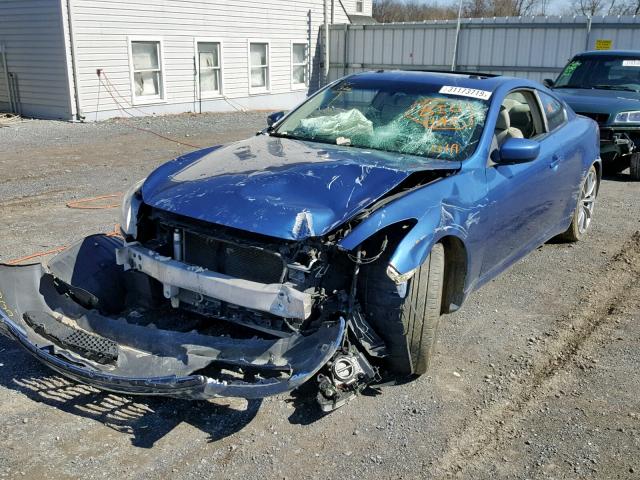 JNKCV64E28M126743 - 2008 INFINITI G37 BASE BLUE photo 2