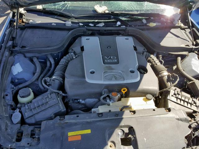 JNKCV64E28M126743 - 2008 INFINITI G37 BASE BLUE photo 7