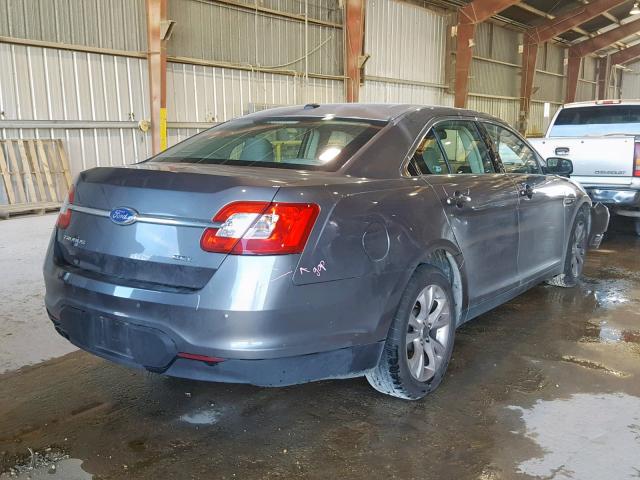 1FAHP2EW9CG137558 - 2012 FORD TAURUS SEL GRAY photo 4