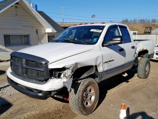 3D7LS38C55G777757 - 2005 DODGE RAM 3500 S WHITE photo 2