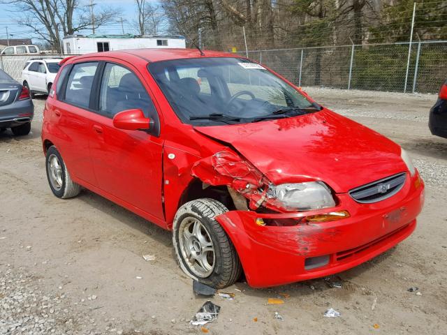 KL1TD66697B771501 - 2007 CHEVROLET AVEO BASE Қызыл фото 1