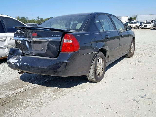 1G1ZT52855F143196 - 2005 CHEVROLET MALIBU LS BLACK photo 4