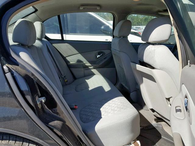 1G1ZT52855F143196 - 2005 CHEVROLET MALIBU LS BLACK photo 6