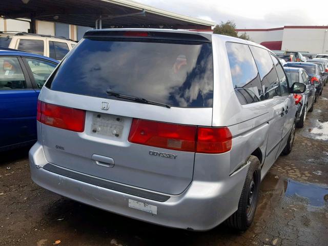 2HKRL185X1H509313 - 2001 HONDA ODYSSEY LX SILVER photo 4