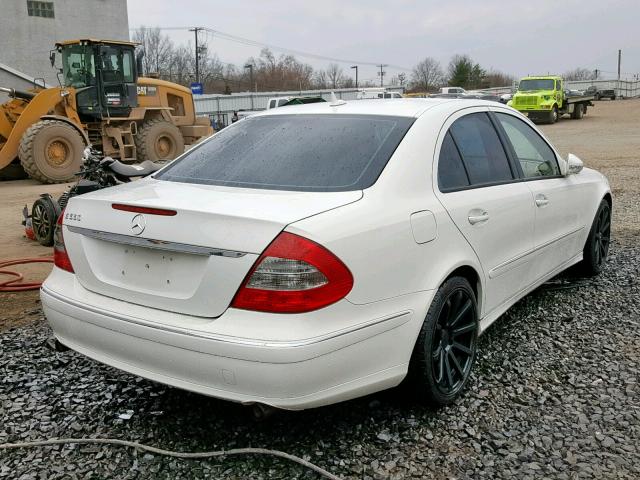 WDBUF72X77B046084 - 2007 MERCEDES-BENZ E 550 WHITE photo 4